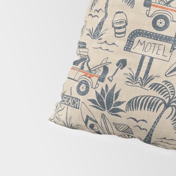 Baja - classic blue and red Pillow Sham Gallery Image 4