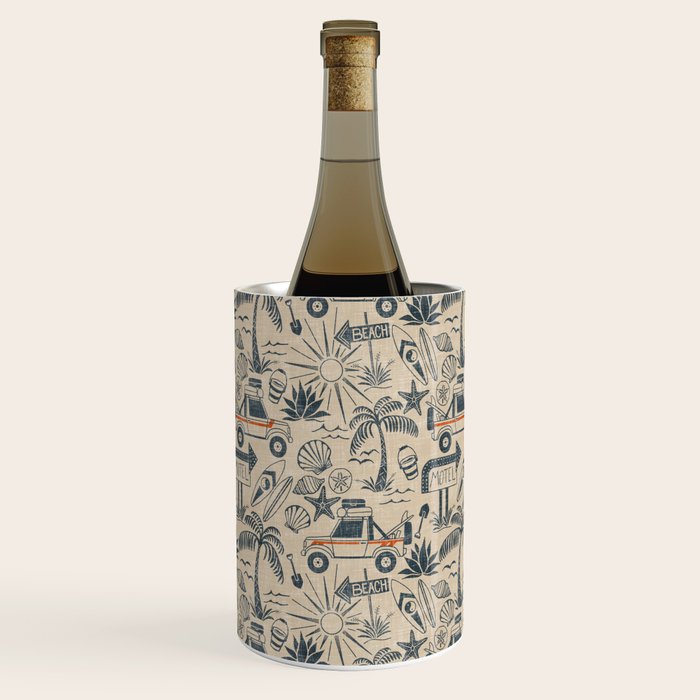 Baja - classic blue and red Wine Chiller Gallery Image 2