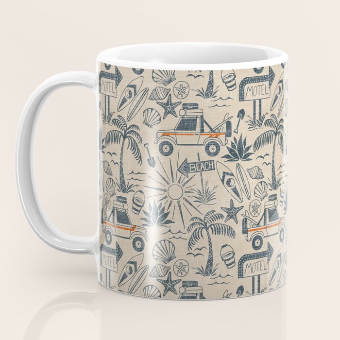 Baja - classic blue and red Coffee Mug Gallery Image 3