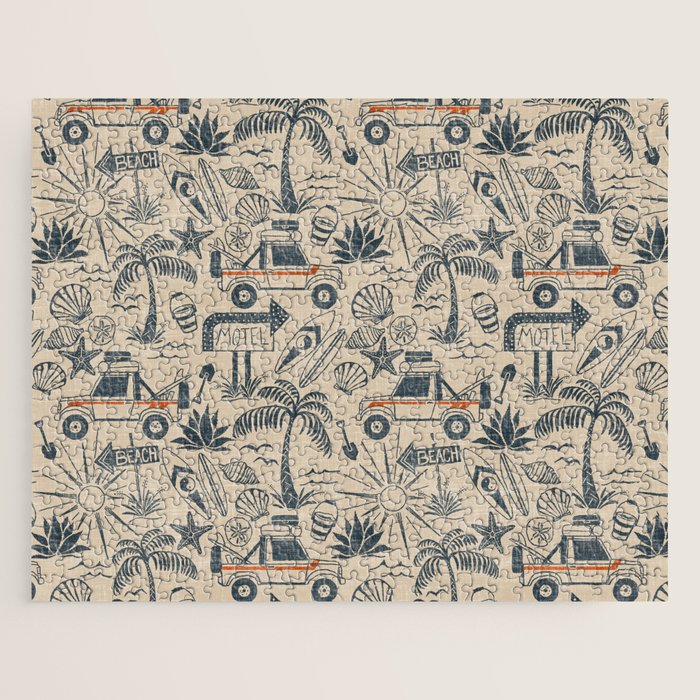 Baja - classic blue and red Jigsaw Puzzle Gallery Image 1
