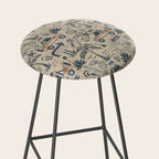 Baja - classic blue and red Stool Gallery Image 2