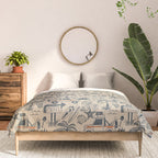 Baja - classic blue and red Comforter Gallery Image 3