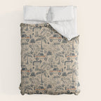 Baja - classic blue and red Comforter Gallery Image 6