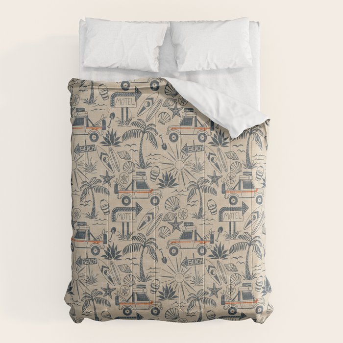 Baja - classic blue and red Comforter Gallery Image 6