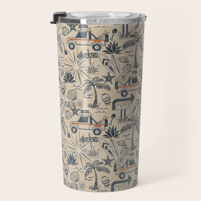 Baja - classic blue and red Travel Mug Gallery Image 3