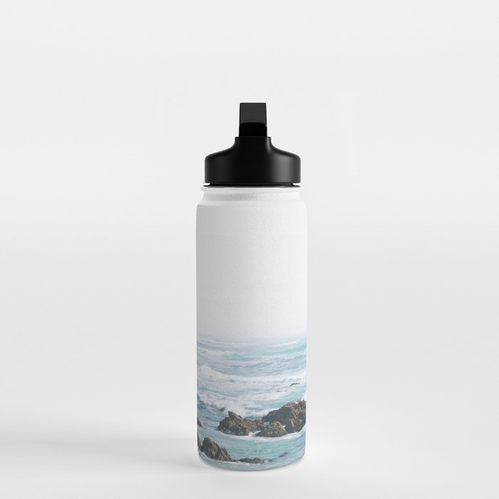 Monterey Coast - Minimalist Ocean Photography Water Bottle Gallery Image 3