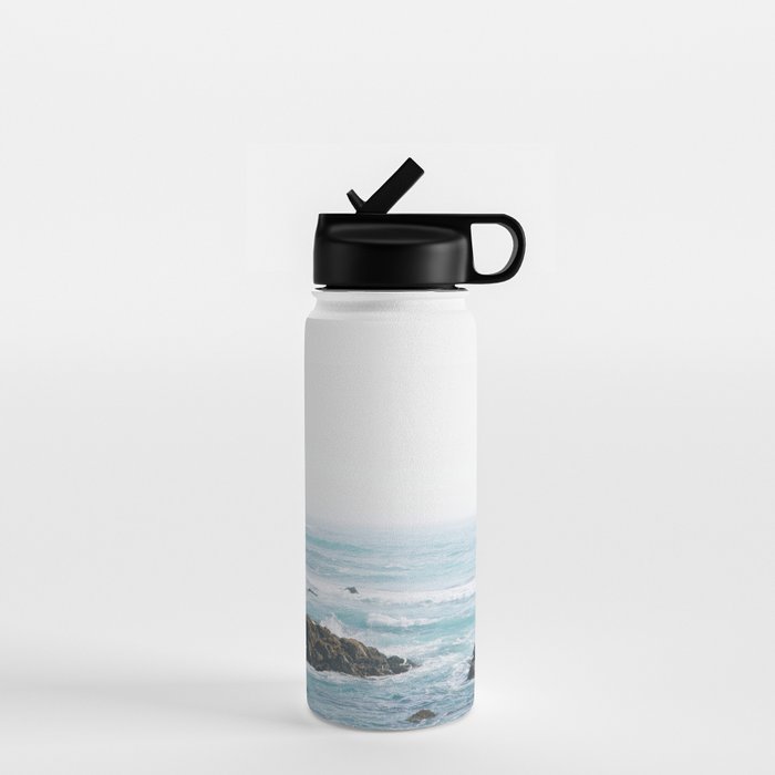 Monterey Coast - Minimalist Ocean Photography Water Bottle Gallery Image 1