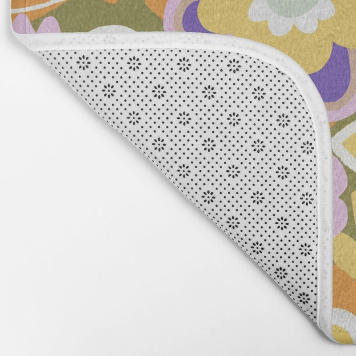1970s Retro Pattern Bath Mat Gallery Image 2