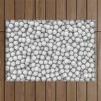 Golf balls Outdoor Rug Gallery Image 1