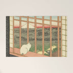 Utagawa Hiroshige - Asakusa Rice Fields, Torinomachi Festival - Vintage Japanese Woodblock Print, 1857 Welcome Mat Gallery Image 1