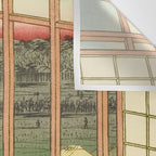 Utagawa Hiroshige - Asakusa Rice Fields, Torinomachi Festival - Vintage Japanese Woodblock Print, 1857 Wall Tapestry Gallery Image 3