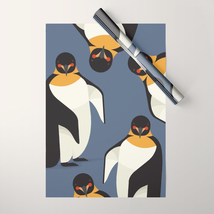 Emperor Penguin, Animal Portrait Wrapping Paper Gallery Image 1