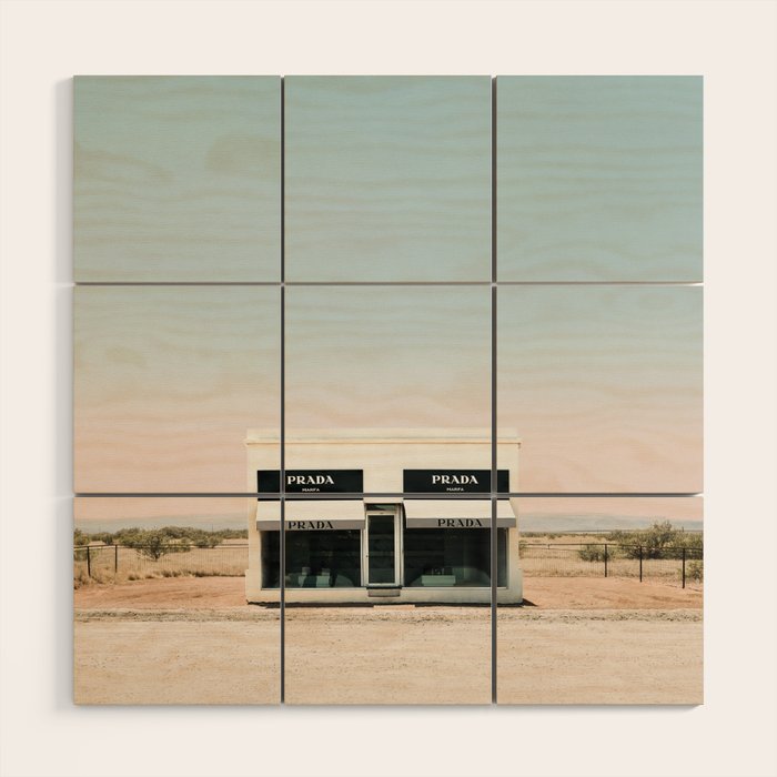 Fashion House Marfa Texas Wood Wall Art Gallery Image 1