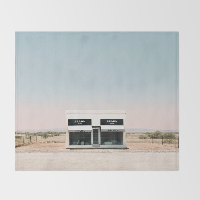 Fashion House Marfa Texas Throw Blanket Gallery Image 2