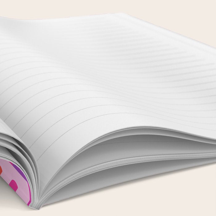 I Love You Checkerboard - Pink Red & Purple Notebook Gallery Image 2