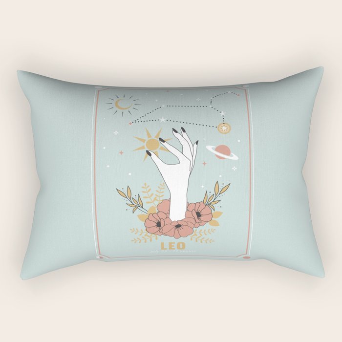 Leo Zodiac Series Rectangular Pillow Gallery Image 2