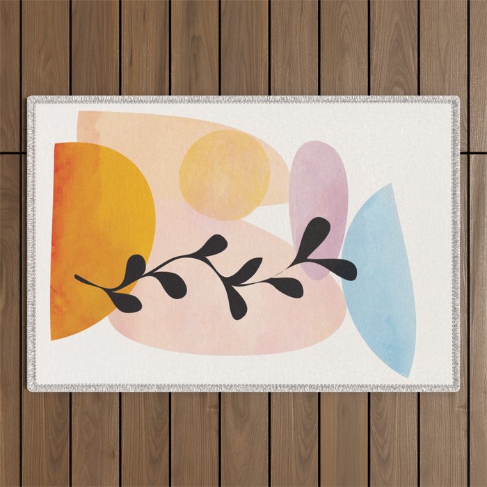 Abstract Shapes14 Outdoor Rug Gallery Image 1