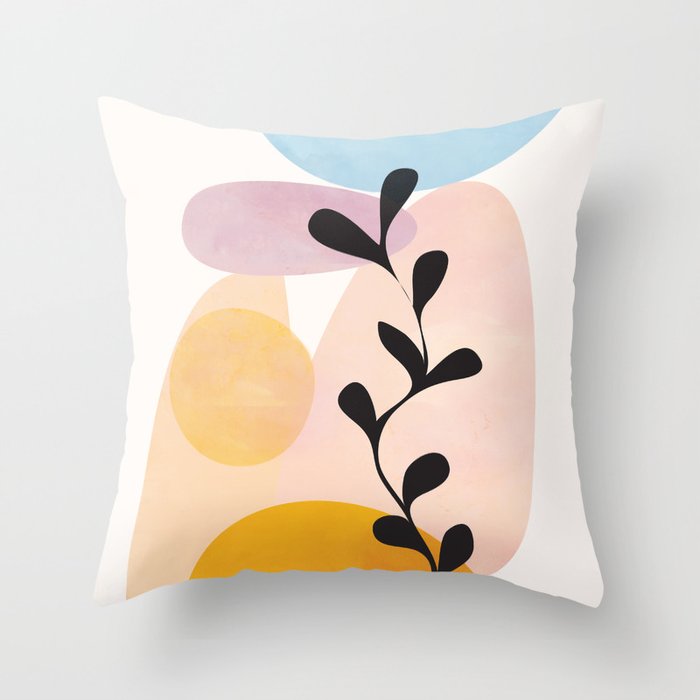 Abstract Shapes14 Throw Pillow Gallery Image 1