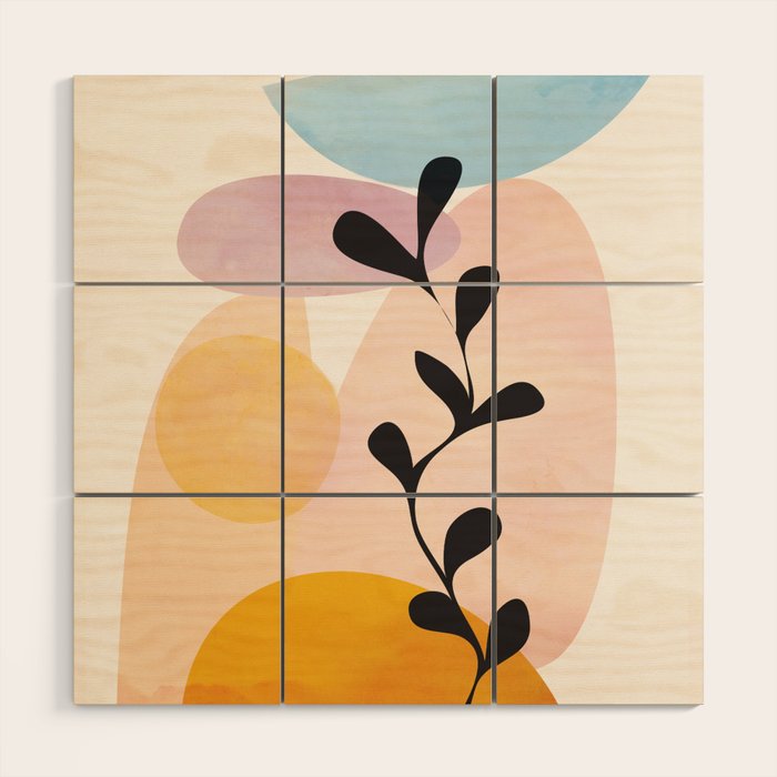 Abstract Shapes14 Wood Wall Art Gallery Image 1