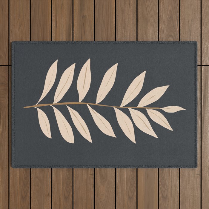 Minimal Art  Plant2 Outdoor Rug Gallery Image 1