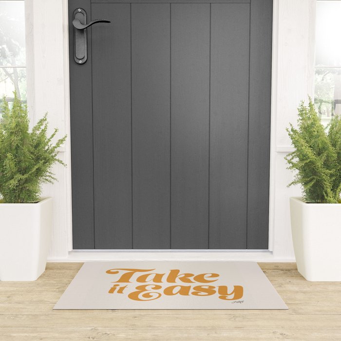 Take it Easy (Yellow Palette) Welcome Mat Gallery Image 3
