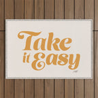 Take it Easy (Yellow Palette) Outdoor Rug Gallery Image 1