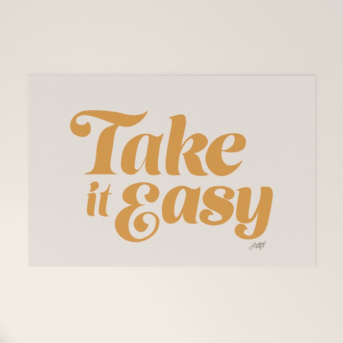 Take it Easy (Yellow Palette) Welcome Mat Gallery Image 1