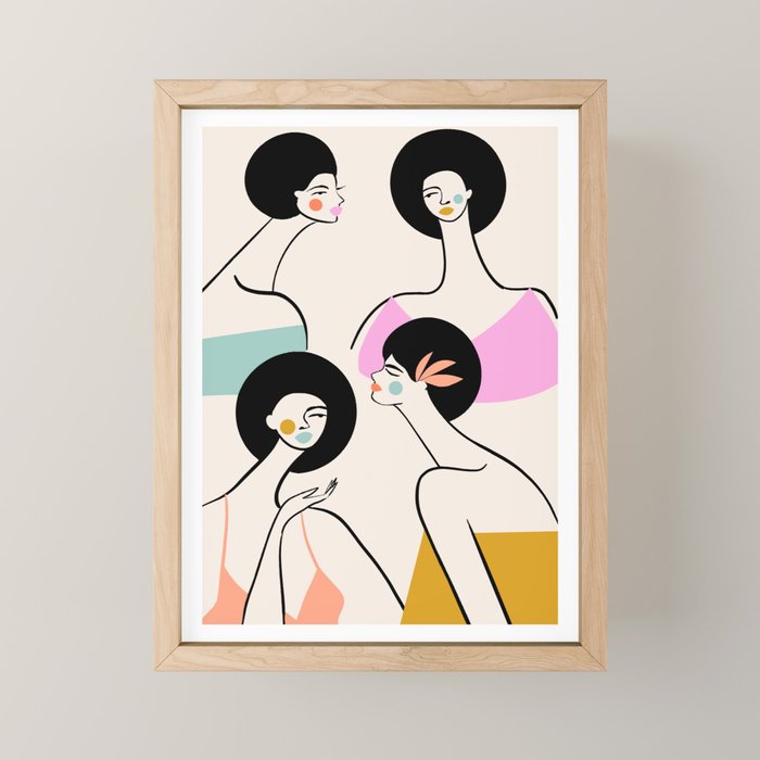 The Ladies Mini Art Print Gallery Image 1