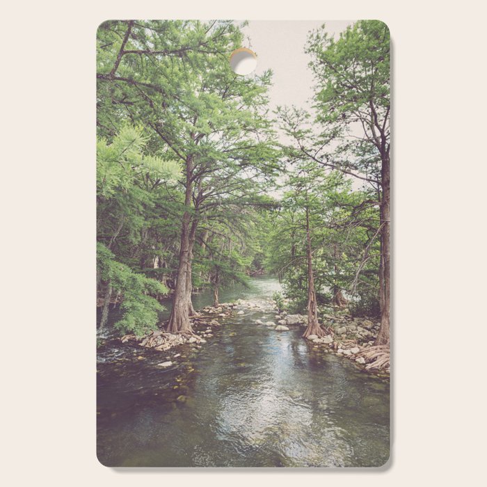 Guadalupe River New Braunfels Texas Photography Cutting Board Gallery Image 1