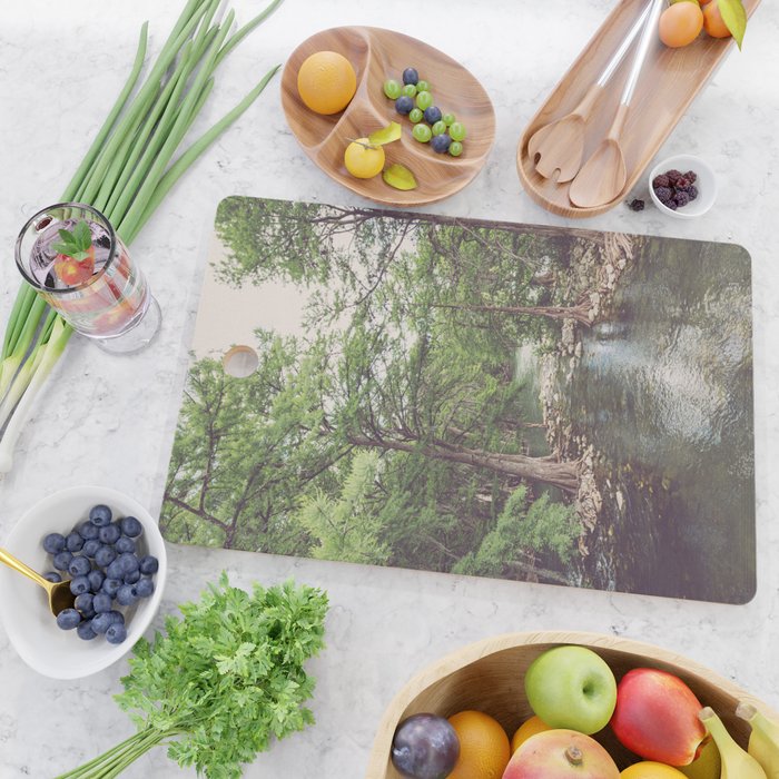 Guadalupe River New Braunfels Texas Photography Cutting Board Gallery Image 2