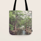 Guadalupe River New Braunfels Texas Photography Tote Bag Gallery Image 1