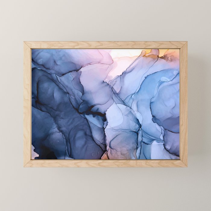 Captivating 1 - Alcohol Ink Painting Mini Art Print Gallery Image 1