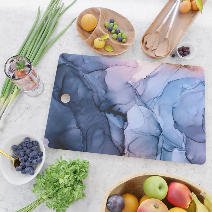 Captivating 1 - Alcohol Ink Painting Cutting Board Gallery Image 2