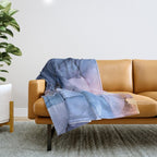 Captivating 1 - Alcohol Ink Painting Throw Blanket Gallery Image 1