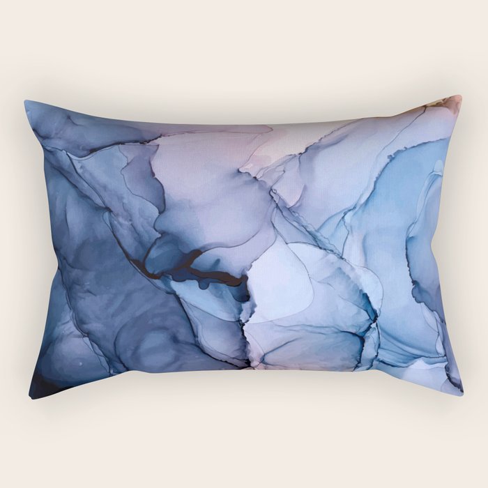 Captivating 1 - Alcohol Ink Painting Rectangular Pillow Gallery Image 1