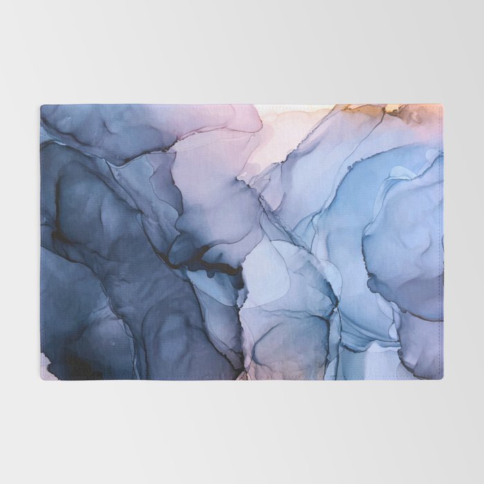 Captivating 1 - Alcohol Ink Painting Rug Gallery Image 2