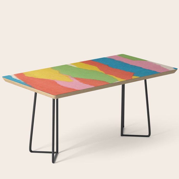 Colorful Paper Collage #1 Coffee Table Gallery Image 1