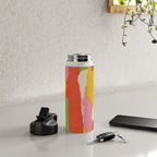 Colorful Paper Collage #1 Water Bottle Gallery Image 4