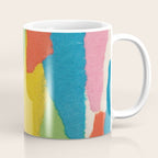 Colorful Paper Collage #1 Coffee Mug Gallery Image 1