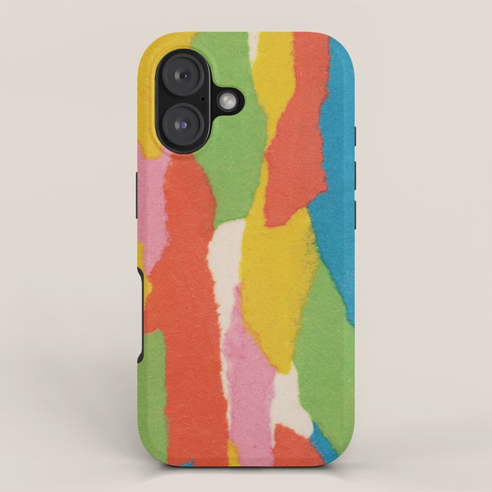 Colorful Paper Collage #1 iPhone Case Gallery Image 1