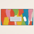 Colorful Paper Collage #1 Desk Mat Gallery Image 1