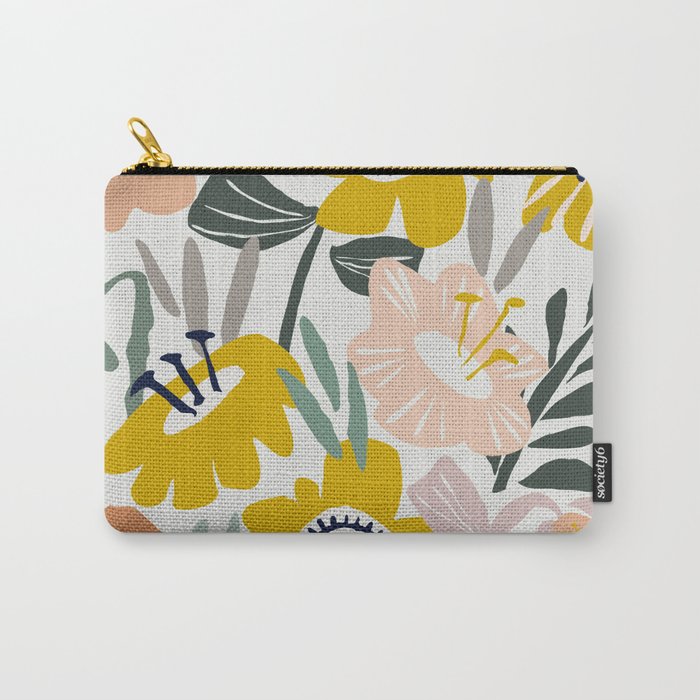 Cozy collection: mix and match happy florals Flower love 1 Carry All Pouch Gallery Image 1