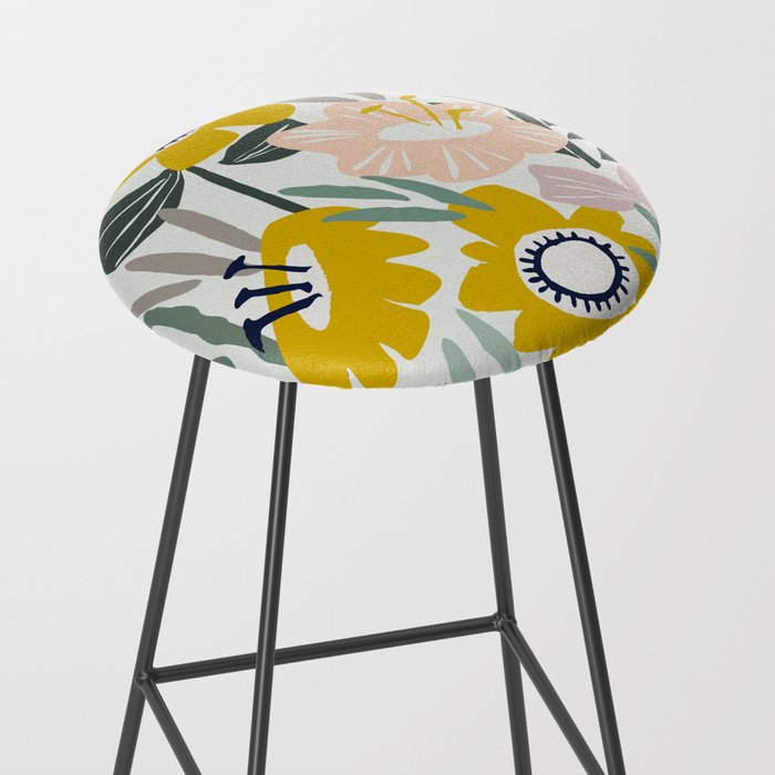Cozy collection: mix and match happy florals Flower love 1 Stool Gallery Image 2