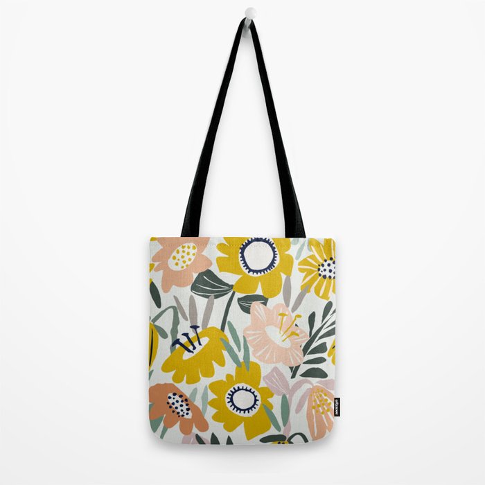 Cozy collection: mix and match happy florals Flower love 1 Tote Bag Gallery Image 2