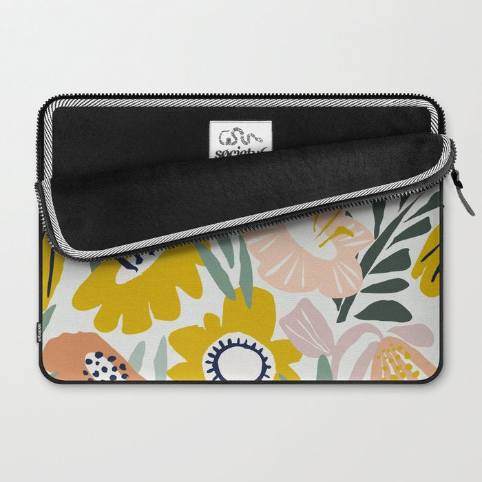Cozy collection: mix and match happy florals Flower love 1 Laptop Sleeve Gallery Image 2