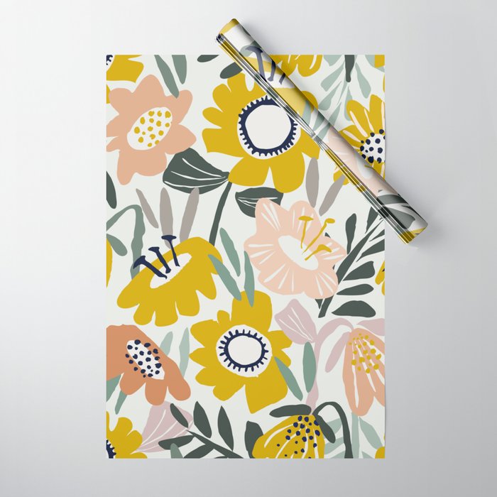 Cozy collection: mix and match happy florals Flower love 1 Wrapping Paper Gallery Image 1