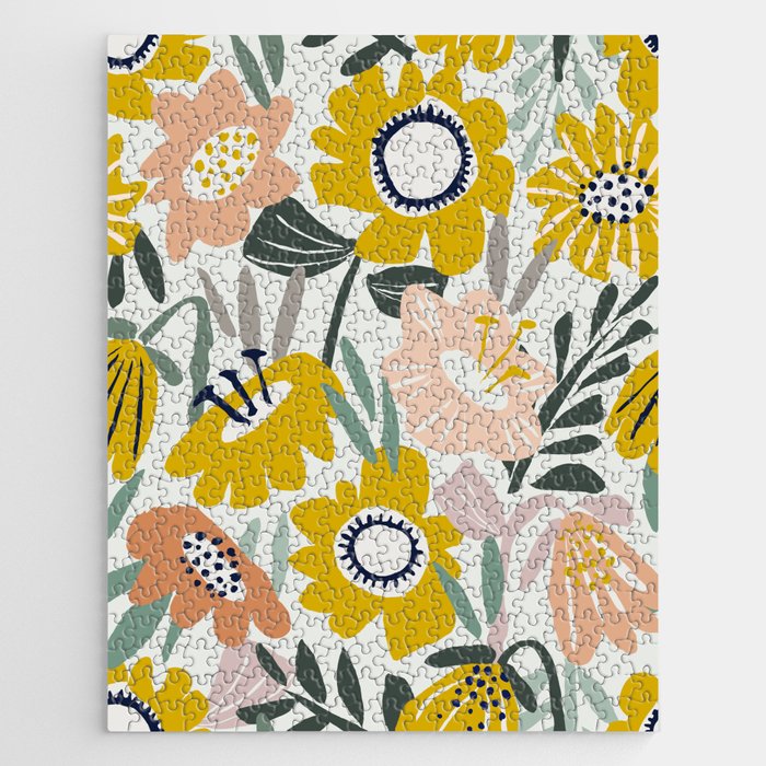 Cozy collection: mix and match happy florals Flower love 1 Jigsaw Puzzle Gallery Image 1