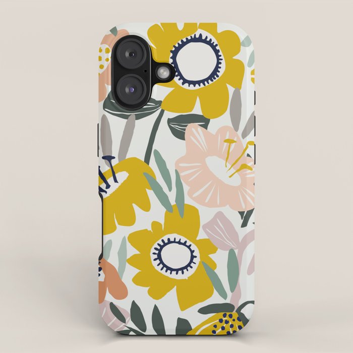 Cozy collection: mix and match happy florals Flower love 1 iPhone Case Gallery Image 1