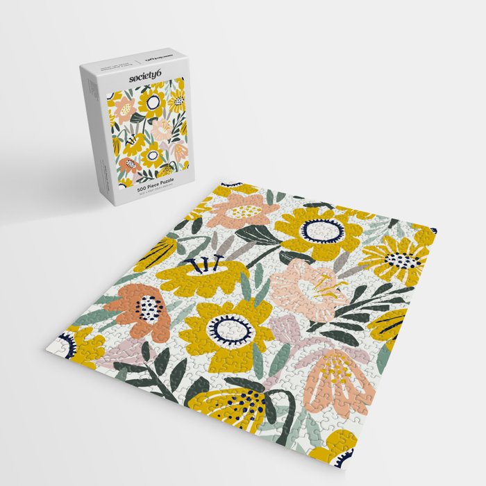 Cozy collection: mix and match happy florals Flower love 1 Jigsaw Puzzle Gallery Image 2