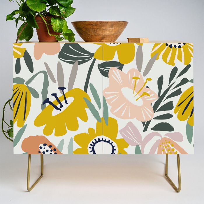 Cozy collection: mix and match happy florals Flower love 1 Credenza Gallery Image 1
